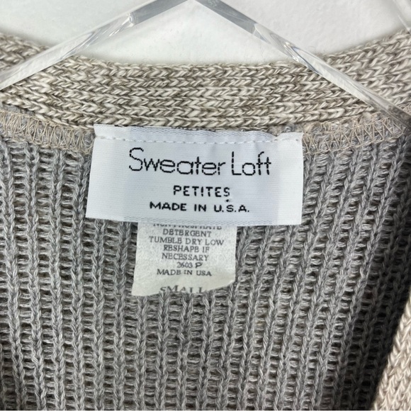 VINTAGE Sweater Loft Americana Intarsia Knit Teacher Vest Small Petite - Picture 7 of 13